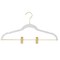 Simplify 6 Pack Velvet Hangers with Clips in White 23250-G-WHITE - alternate 2