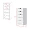 Homeroots 18" White Five Drawer Standard Chest 524961 - alternate 5
