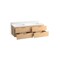 Kohler Maxstow 60 wall-hung bathroom vanity cabinet with sink and quartz top Light Oak 34657-WEK - alternate 3