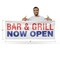 Signmission Bar and Grill Now Open, 36 Inch x 96 Inch, Vinyl Banner B-96-30478 - alternate 4