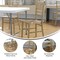 Flash Furniture HERCULES Childs Gold Resin Party and Event Chiavari Chairs for Commercial & Residential Use, 6PK 6-LE-L-7K-GD-GG - alternate 5