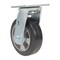 Vestil Rubber Rigid Caster 6 In. Diameter x 2 In. Width 771 Lb. Capacity Black/Gray CST-VE-6X2MRA-R - alternate 6