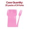 Smarty Had A Party Pink Disposable Plastic Party Forks, 600PK 410F-P-CASE - alternate 5