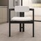 Leisuremod Velo Modern Dining Chair in Black Wood with Off White Seat, 4PK VCBL-51OW4 - alternate 6