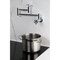 Kingston Brass Wall Mount Pot Filler Faucet with Knurled Handle, Polished Chrome KS8101RKZ - alternate 2