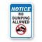 Signmission Notice No Dumping, Heavy-Gauge Aluminum Rust Proof Parking Sign, 18" x 24", A-1824-24924 A-1824-24924 - alternate 1