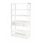 Homeroots 70" White Five Tier Standard Bookcase With One Drawer 389579 - alternate 1
