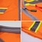 Dome75 Safety Vest, Polyester, Reinforced Front Zipper Closure Closure, HiVis Orange/HiVis Yellow Contrast OV6123 - alternate 4