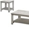 Homeroots Set Of Three 42" Gray Rectangular Coffee Table With Three Shelves, 3PK 489974 - alternate 3