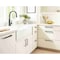 Amerock Overton 3-3/4 in 96 mm Center-to-Center Brushed Matte Black/Satin Nickel Cabinet Pull BP36681BMBG10 - alternate 4