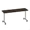 Correll Rectangle Premium Sit To Stand HPL Flip Top Table, 72 in W, 28 in to 38 in H, Particleboard Top FTS2472-01-14-01 - alternate 1