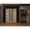 Vdomdoors Front Exterior Prehung Aluminum Double Doors Ronex1011 Grey 2 Sidelights and Top Transom Mirrored RONEX1011DEXD-GRE-W14+72+14xH80+14-LH-I - alternate 3