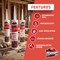 Krakenbond Fire Block Acrylic Caulk for Stone, Concrete, Cement, Heat Resistant, Paintable, 10.1 oz, White KR1201FRS - alternate 4
