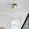 Jonathan Y Alessia 8 in. 1-Light Modern Contemporary Alabaster/Iron Square LED Semi Flush Mount, White and Black JYL1203C - alternate 3