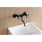 Kingston Brass Double-Handle Wall Mount Bathroom Faucet, Matte Black KS2110AX - alternate 4