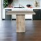 Homeroots 42" Natural Square Solid Wood Pedestal Base Dining Table 488696 - alternate 3