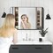 Simple Deluxe Bathroom Mirrors, Black Metal Framed Bathroom Mirror for Over Sink Wall, 24' x 36' Rounded Rectangl 3A88MIROACFY2436BLKV1 - alternate 5