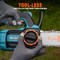 Wrightmaster 20V Brushless Cordless 12-Inch Chainsaw with 4.0Ah Battery, Automatic Oiling & Anti-Kickback Brake ZR-150 - alternate 3