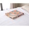 Homeroots 50" X 70" Beige And Pink Ikat Cotton Quilted Kantha Throw Blanket with Embroidery 544548 - alternate 3