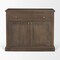 Homeroots 19in Brown Solid Wood Accent Cabinet With Two Doors And One Drawer 727716 - alternate 4