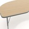 Flash Furniture Commercial Adjustable Height Kidney Activity Table with Short Legs in LT NAT XU-A4896-KIDNY-LTNAT-T-P-GG - alternate 7
