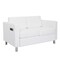 Office Star Products Atlantic Loveseat, White ATL52-R101 - alternate 1
