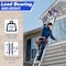 Wrightmaster 14ft Reach Aluminum Multi-Position Ladder w/ Wheels and Stabilizer Bar, 330 lbs. Load Capacity Blue ZOR-14FT-BU - alternate 3