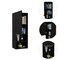 Homeroots 12" Black Laminate Accent Cabinet With Three Shelves 477669 - alternate 1