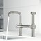Vigo Cass Single Handle Bridge Kitchen Faucet with Side Sprayer VG02050ST - alternate 6