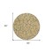Homeroots 8' Gold And Gray Round Geometric Washable Indoor Outdoor Area Rug 599192 - alternate 4