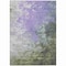 Homeroots 3' X 5' Lavender Olive Green And Silver Abstract Washable Indoor Outdoor Area Rug 617359 - alternate 4