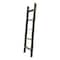 Homeroots 60" Gray Rustic Five Step Wood Ladder Shelf 380325 - alternate 1