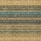 Homeroots 8' X 10' Wheat Brown And Teal Blue Striped Washable Indoor Outdoor Area Rug 614854 - alternate 6