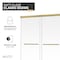 Anzzi 76 in. x 44-48in. Frameless Sliding Shower Door in Brushed Gold , 3/8in 10mm Tempered Clear Glass SD-AZ21-01BG - alternate 8