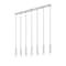 Z-Lite Stari 7-Light Linear Chandelier, 4.75 in W, Brushed Nickel 1956P-7L-BN - alternate 5