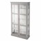 Homeroots Gray Cornice Molding Double Door Curio Cabinet 401666 - alternate 5
