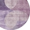 Homeroots 8' Purple And Lavender Round Geometric Washable Indoor Outdoor Area Rug 604925 - alternate 4