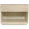 Homeroots 24" Natural Solid Wood Ribbed Texture One Drawer Nightstand 569603 - alternate 1
