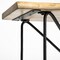 Homeroots 66" Natural and Black Solid Wood and Iron Abstract Base Console Table 380246 - alternate 4