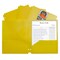 C-Line Products Two-Pocket Heavyweight Poly Portfolio Folder with Three-Hole Punch, Yellow, 25PK 33936 - alternate 2