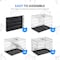 Simple Deluxe 24-Inch Single Door Dog Crate, Durable and Foldable Metal Wire Cage with Leak-Proof Plastic Tray, P 3A88PTCRATSINGLEDOOR24 - alternate 5