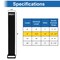 Grizzly Supply Stretch Cinch Strap, 9 in L, 1.5 in W, Hook and Loop Closure, Reusable, Black, 5PK GS-HLSTR9-0 - alternate 8