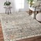 Homeroots 5' X 7' Blue and Orange Floral Stain Resistant Indoor Outdoor Area Rug 531509 - alternate 5