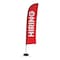 Showdown Displays 13 Ft  Premium Blade Sail Sign Kit (Double-Sided With Spider Base) - Hiring Red 908121-004 - alternate 1