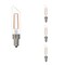 Bulbrite LED Filament 5W, Dimmable T6SL, Clear Glass, E12 Base, 3000K, 400 Lm, 4PK 862860 - alternate 1