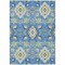 Homeroots 3' X 5' Blue Green And Orange Oriental Washable Indoor Outdoor Area Rug 597674 - alternate 3