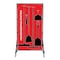5S Supplies Housekeeping Shadow Board Broom Station V8, Red, Kit + Stand HSB-V8-RED-KIT-STAND - alternate 1
