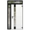Vdomdoors Aluminum Door Cynex 6113 Natural Oak Entry Steel Metal Modern Painted W36+14xH80+12 Left Inswing CYNEX6113EXD-OAK-W36+14xH80+12-LH-I - alternate 3