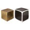 Homeroots Set of Two Black Silver And Antiqued Brass Aluminum Square Block End Tables 576789 - alternate 4