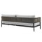Armen Living Alegria Aluminum Outdoor Coffee Table in Black SETODALBLBX4 - alternate 2